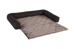 Hunde Sofa und Reisbett Camil schwarz/grau flexibel ca. 90x55x12 cm mit Schutz