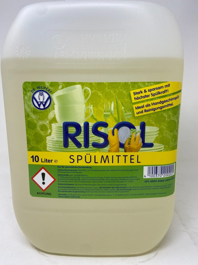 Profi Spülmittel Spüli Handspülmittel 10 Liter Risol Stark & Sparsam